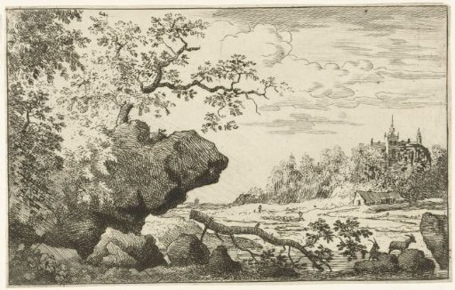 Landscape with a Fallen Tree Branch