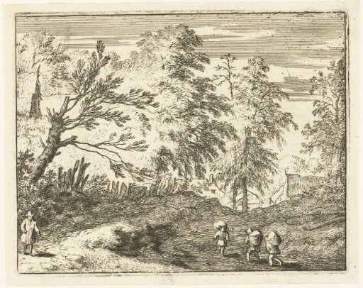 Landscape with Three Porters