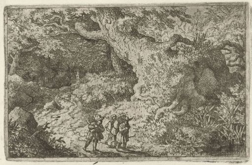 Three Travelers in a Wood