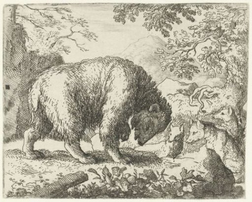 Reynard the Fox promises Bruun the Bear honey