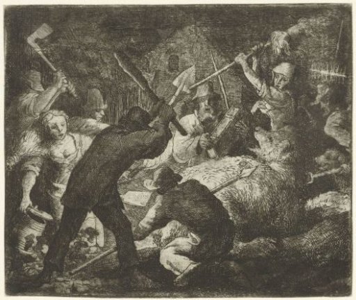Peasants attack Bruun the Bear