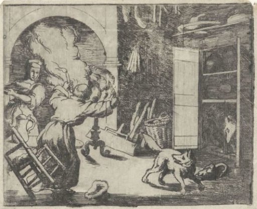 Reynard the Fox steals a capon