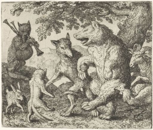Ysengrim the Wolf and Bruno the Bear Celebrate