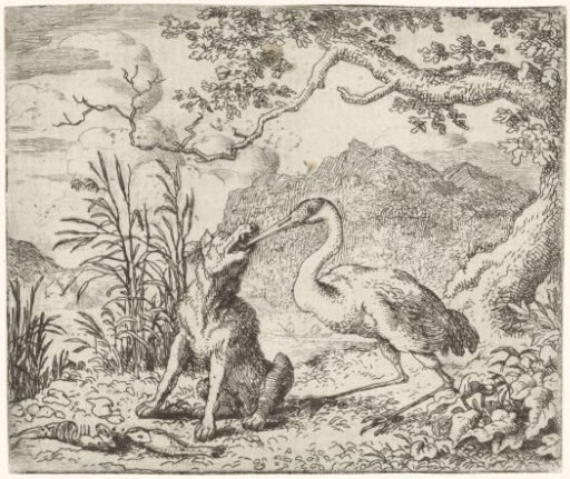 Wolf and Crane
