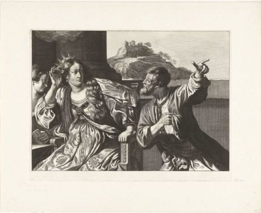 Queen Semiramis hears news of the Babylonian revolt