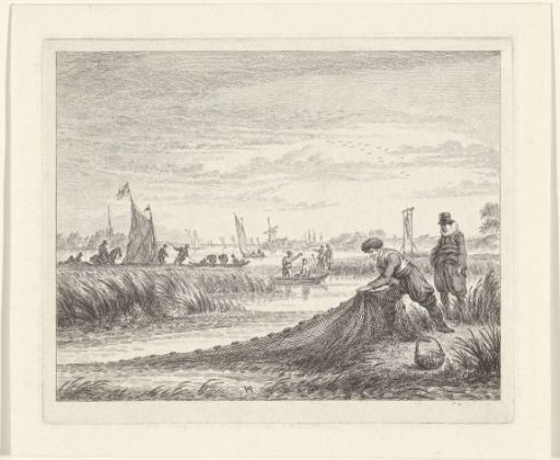 River landscape with boats near Amstelveen, 1624