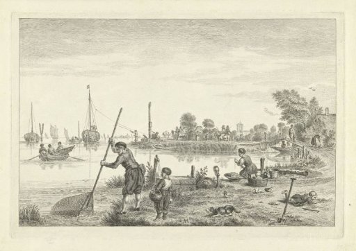 Figures on the bank near Ouderkerk aan de Amstel, 1622