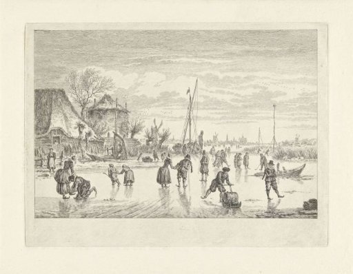 Ice skating near Alkmaar, 1619