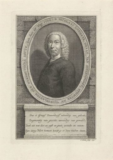 Portrait of Nicolaas Lodewijk, Count of Zinzendorff