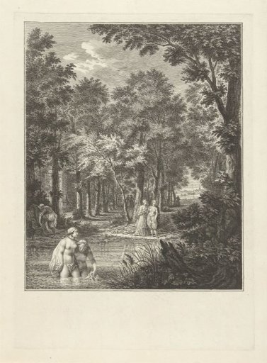 Peeping at the Bathing Maidens