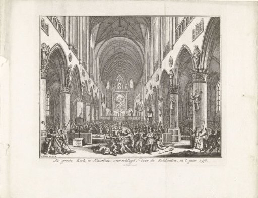 The Great Church in Haarlem stormed by Protestants, 1578