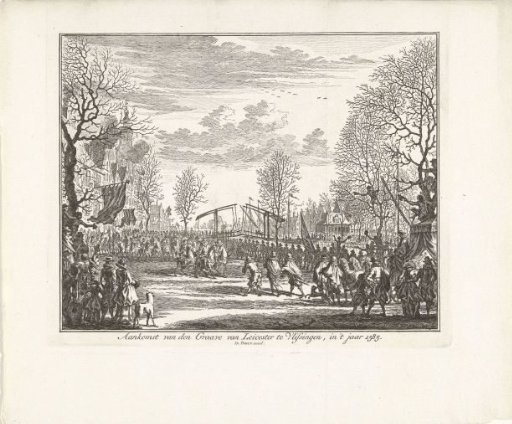 Arrival of the Earl of Leicester at Flushing, 1585
