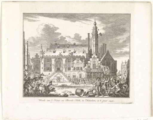 Uprising of the Cheese and Bread People in Haarlem, 1492