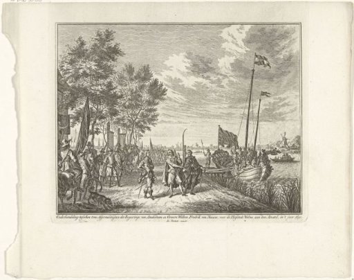 Negotiation between delegates of Amsterdam and Count William Frederick at Hofstede Welna on the Amstel, 1650