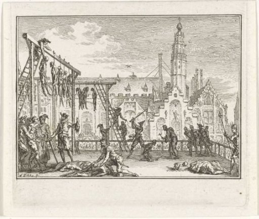 Hanging and beheading of condemned persons