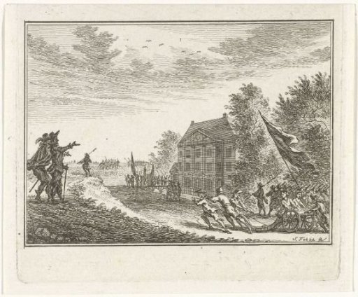 Army at a country house