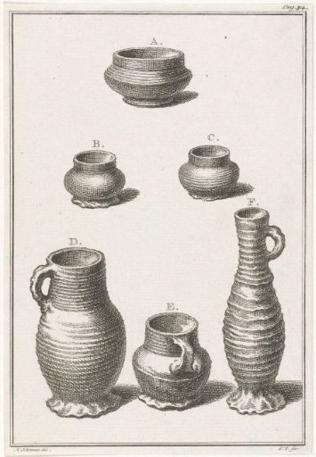 Three Pots and Three Vases