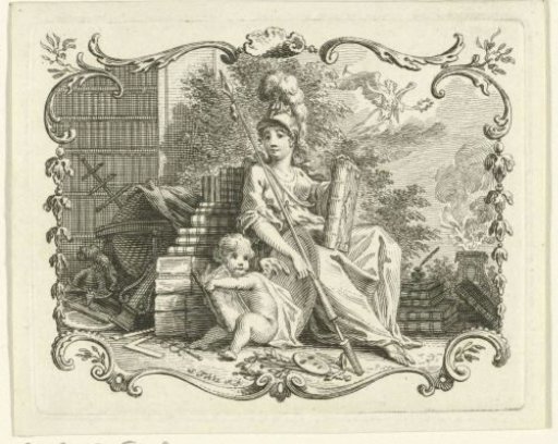 Vignette with Minerva and a Putto