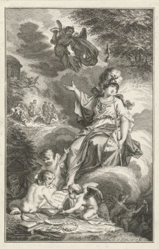 Minerva and Apollo with his Muses