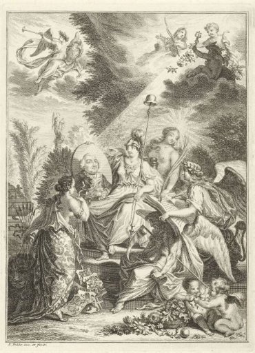 Minerva with portrait of an unknown man