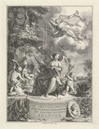 Allegory on the art of writing