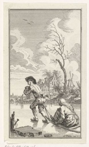 Lambert Melisz. flees with his mother in a sleigh over the ice, 1574