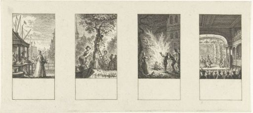 Four representations of the months October, November, February, March