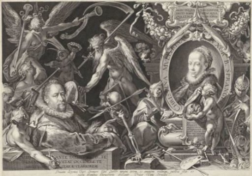 Allegorical portrait of Bartholomeus Spranger and his wife Christina Muller