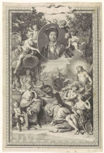 Portrait of Bernard de Fontenelle, with Personifications of the Seven Liberal Arts