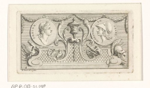 Medallions with the portraits of Phrynicus and Alexander the Great