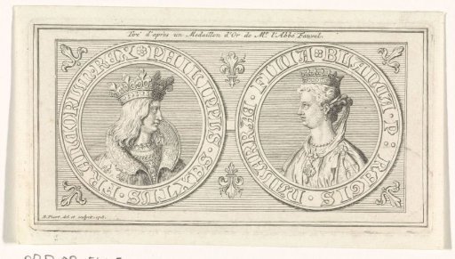 Medal with the portraits of Philip VI of Valois and Blanche of Navarre