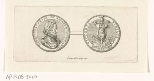 Medal with the portrait of Henry IV, with laurel wreath