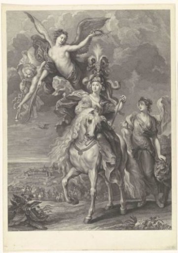Allegorical portrait of Maria de' Medici with the capture of Jülich, 1610