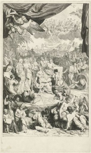 Allegory with History Writing History