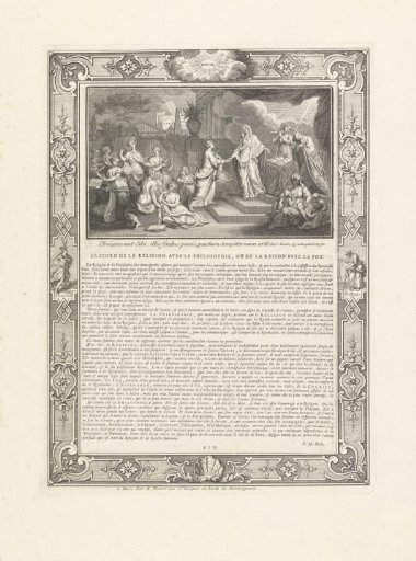 Allegorical representation of the agreement between religion and philosophy, or faith and reason