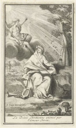 The personification of Christian poetry is inspired by divine love