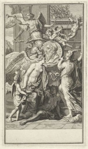 Allegory on the genius of Homer