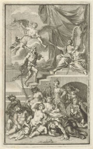 Allegorical representation with Hercules