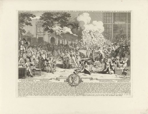 Monument commemorating the folly of the year 1720