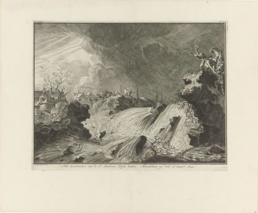 Breach of the Saint Anthony's Dike on March 5, 1651