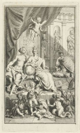 Allegorical title page with the personification of France
