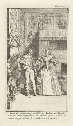 Louis XIII and His Mistress Marie de Hautefort