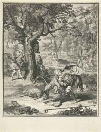 Telemachus Kills a Lion