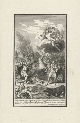 Aeneas attempts to rescue the body of Pandarus