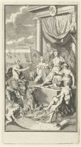 Allegory on the power of the Republic of the Seven United Netherlands as a naval power