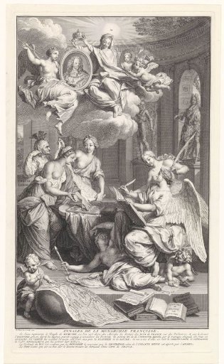 Allegory on the history of the French monarchy
