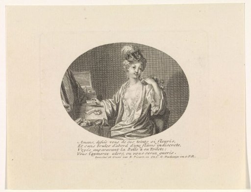 Woman at her toilet