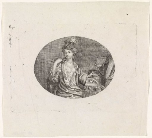 Woman at her toilet