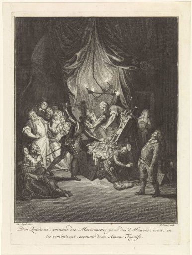 Don Quixote Fights Against Marionettes