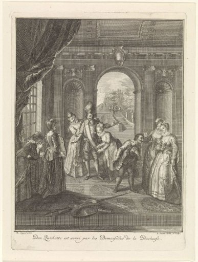Don Quixote Surrounded by Ladies-in-Waiting